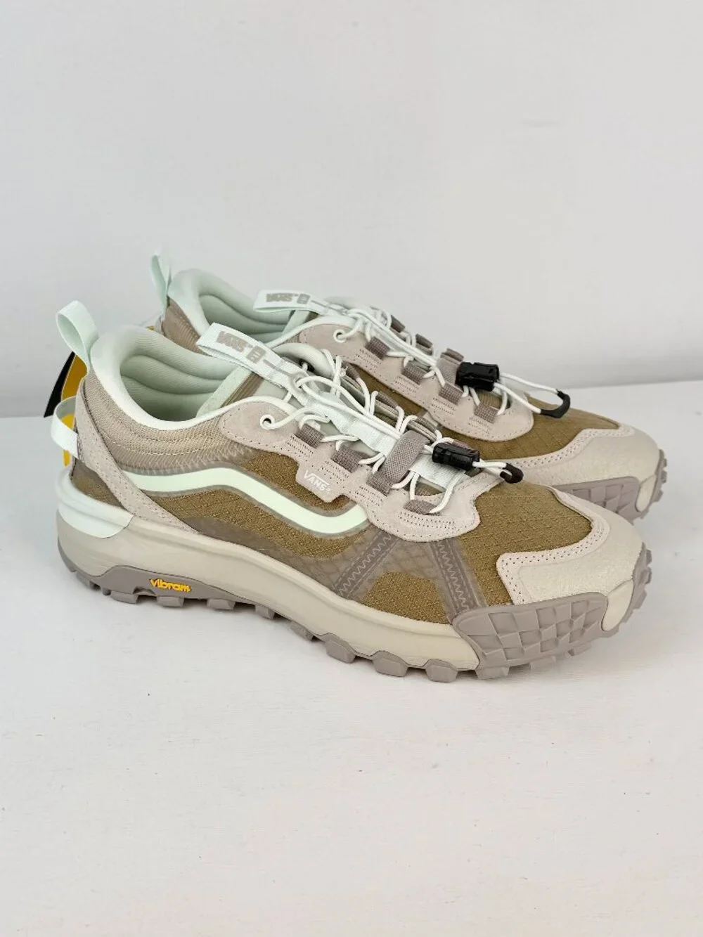 M6, W7.5- Vans Crosspath XC Peyote Beige/Mint Green Hiking Shoes